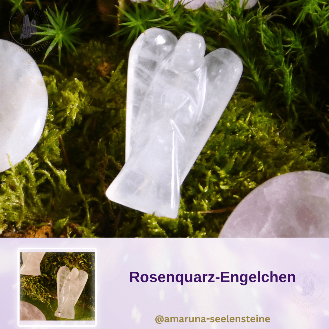 Rosenquarz-Engel für Herzöffnung, Selbstliebe und emotionale Geborgenheit
