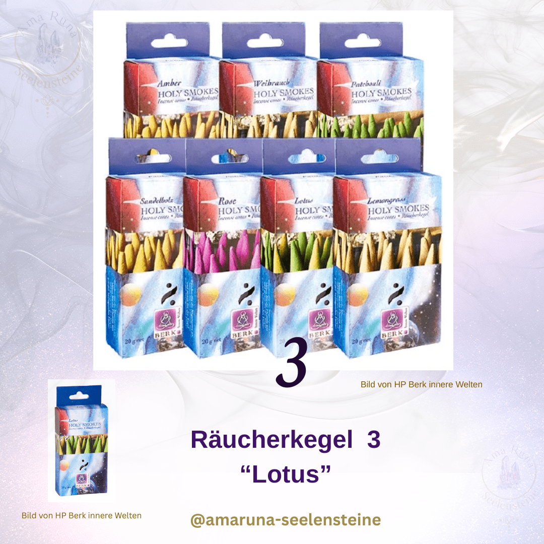 Räucherkegel 3 Lotus