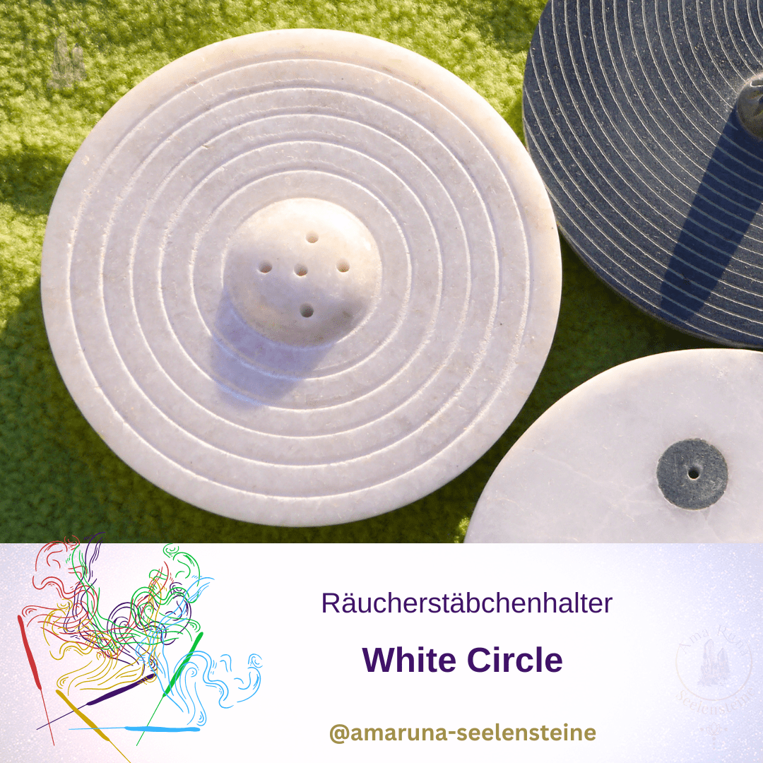 Räucherstäbchenhalter Marmor – White Circle