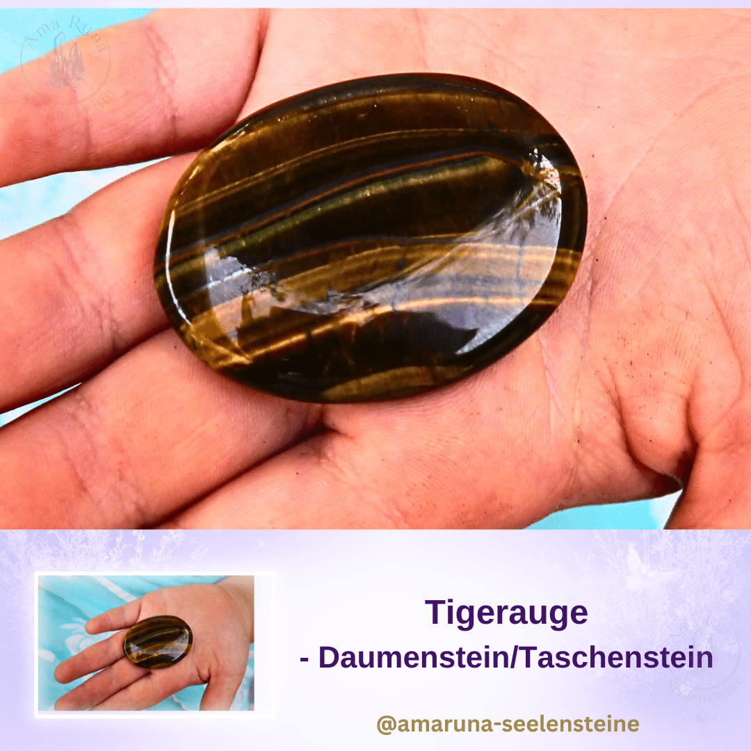 Tigerauge Daumenstein – geheimer Taschentiger für Kinder für Mut, Selbstvertrauen und innere Stärke