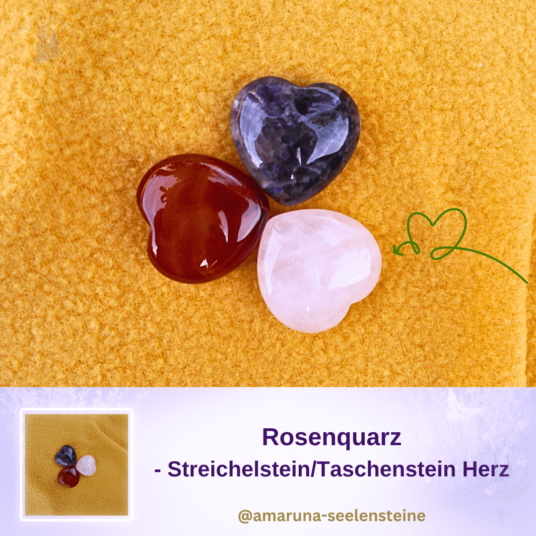 Rosenquarz Herz in Herzform – sanfter Daumenstein für Kinder für Mut, Selbstwert und ein starkes, warmes HerzDaumenstein für Jungen für Mut, Selbstwert und ein starkes, warmes HerzTaschenstein Herz