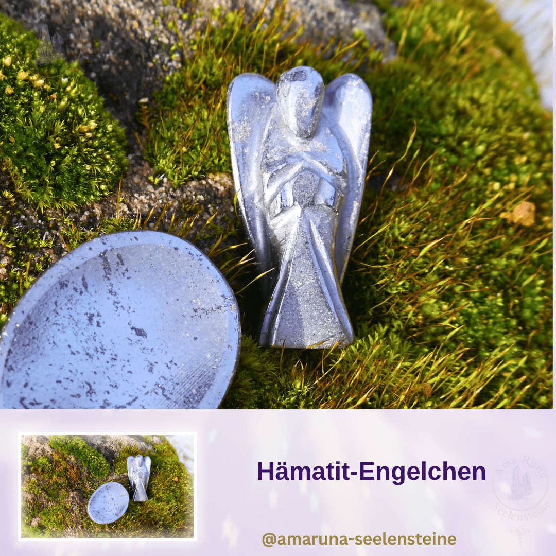 Hämatit-Engel für Erdung, innere Stärke und Stabilität