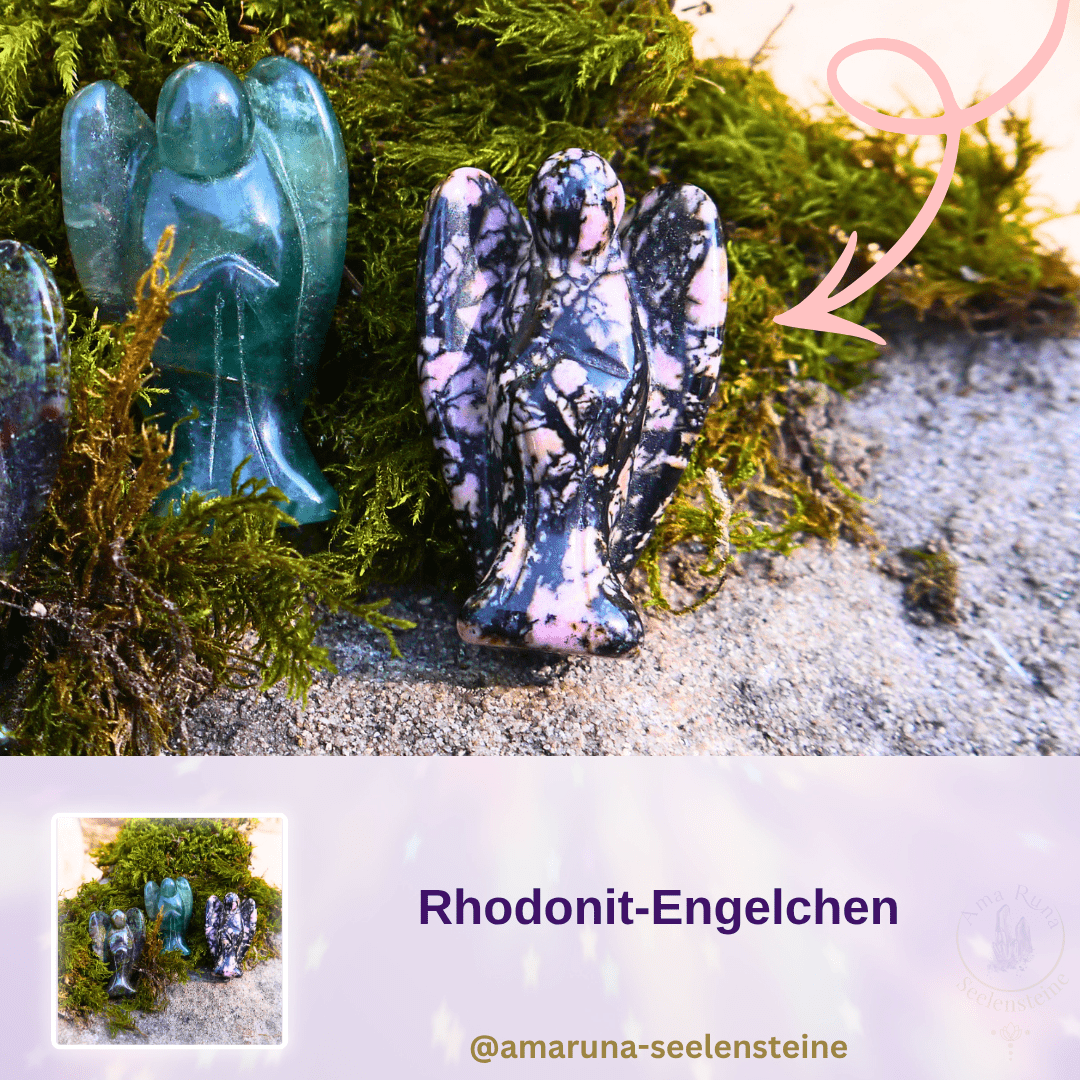 Rhodonit-Engel für emotionale Heilung, Verzeihen und Mitgefühl