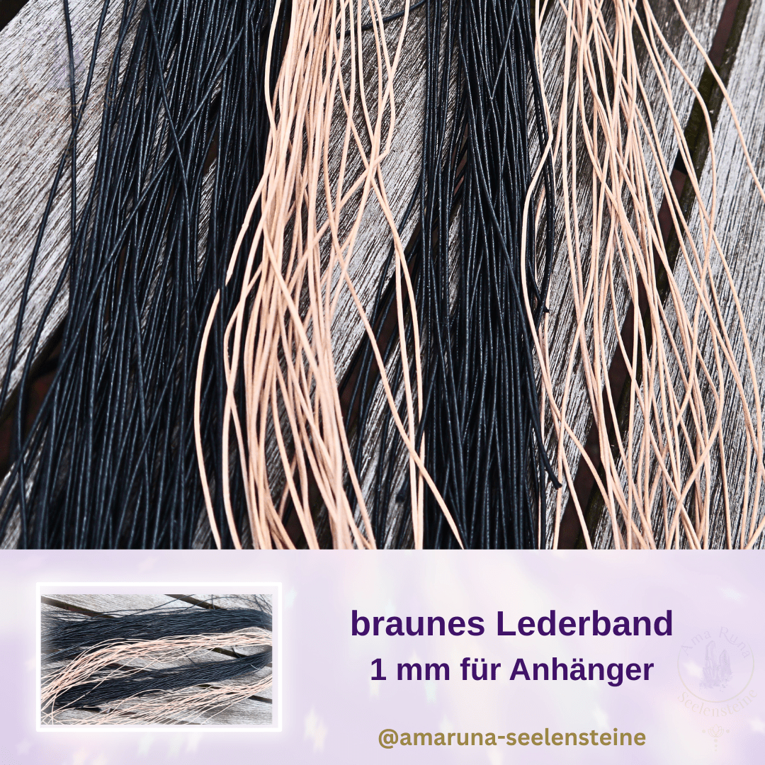 Hellbraunes Lederband  1 mm