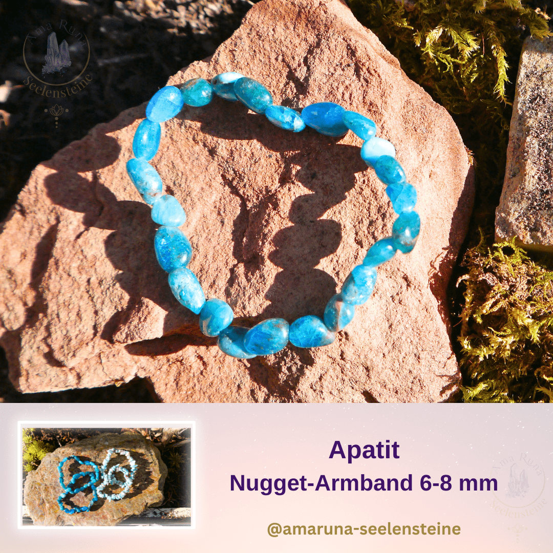 Apatit Nugget-Armband 6-8 mm