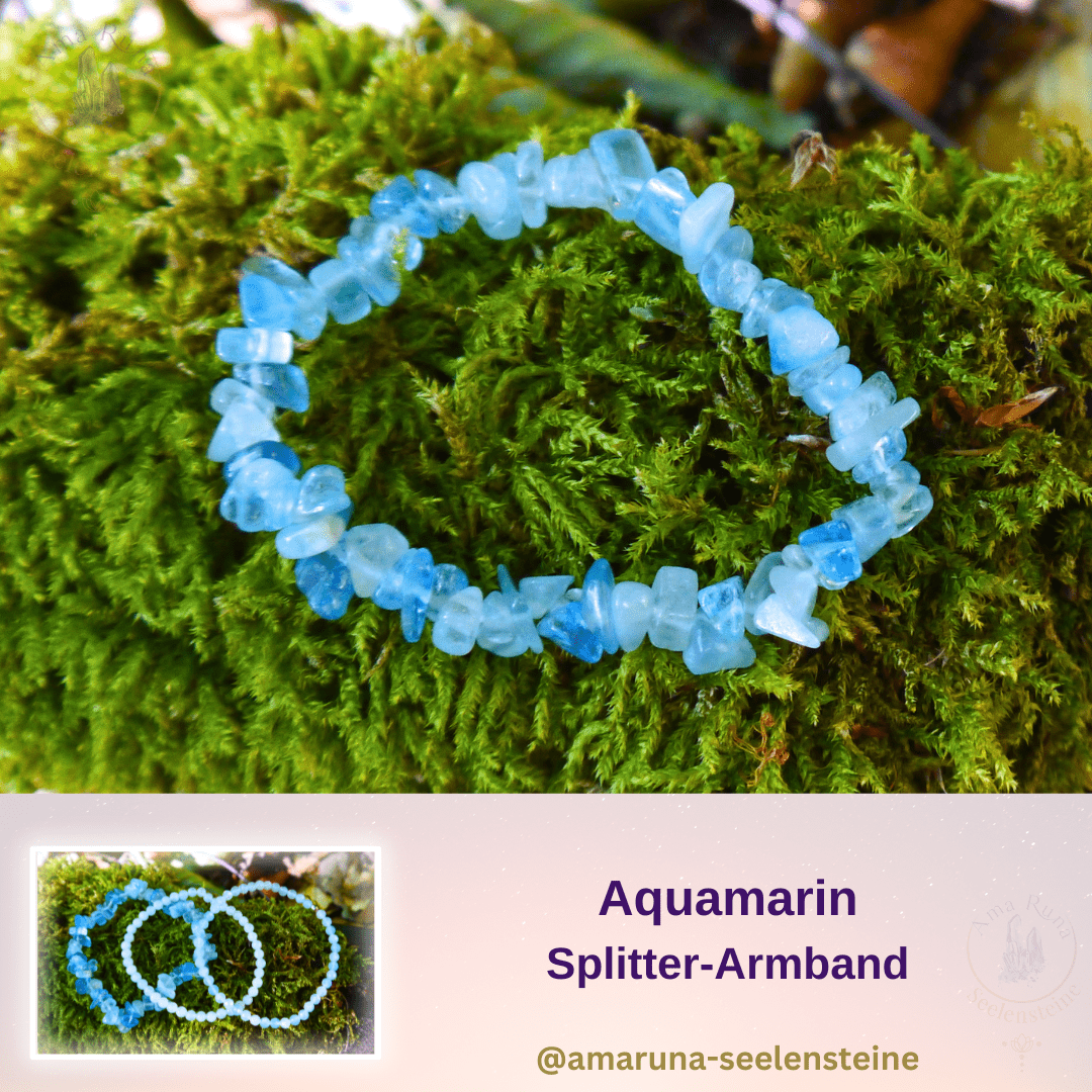 Aquamarin Splitter-Armband