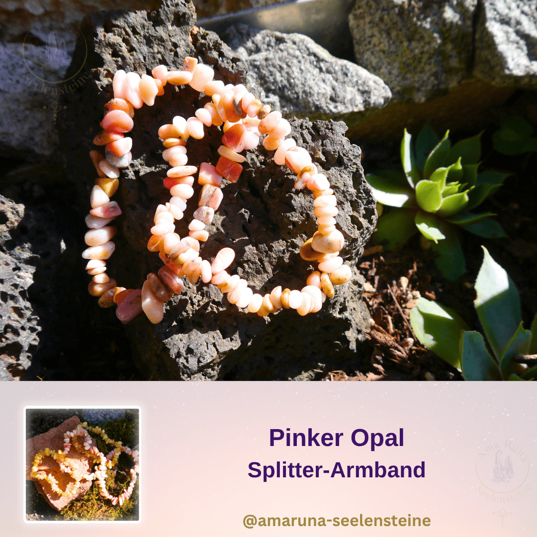 Pinker Opal Splitter-Armband