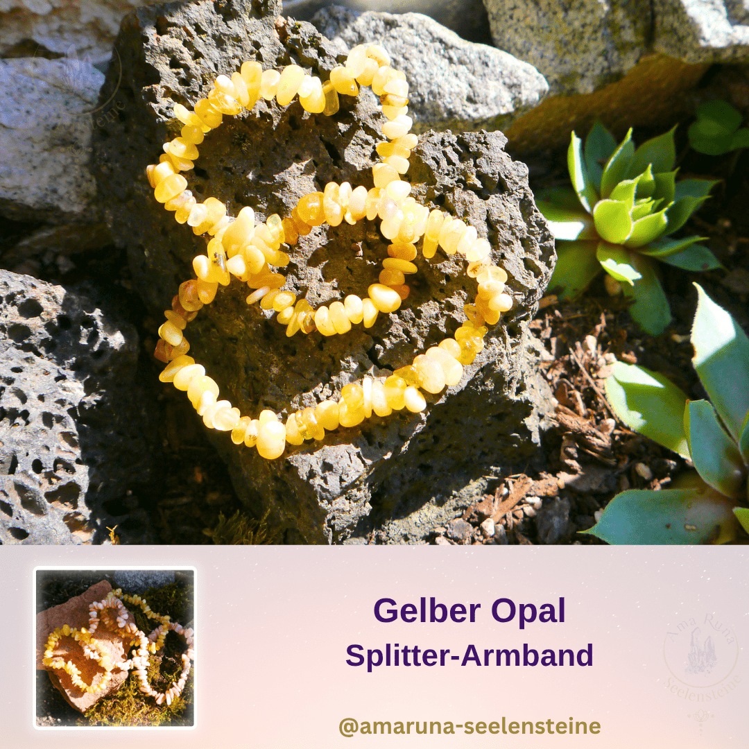 Gelber Opal Splitter-Armband