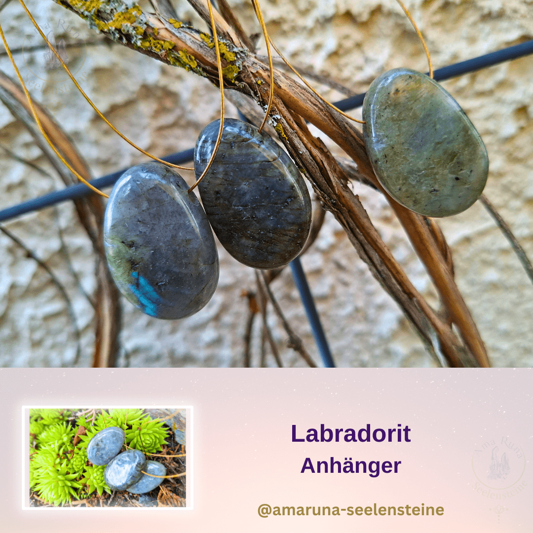 Labradorit Anhänger (grün)