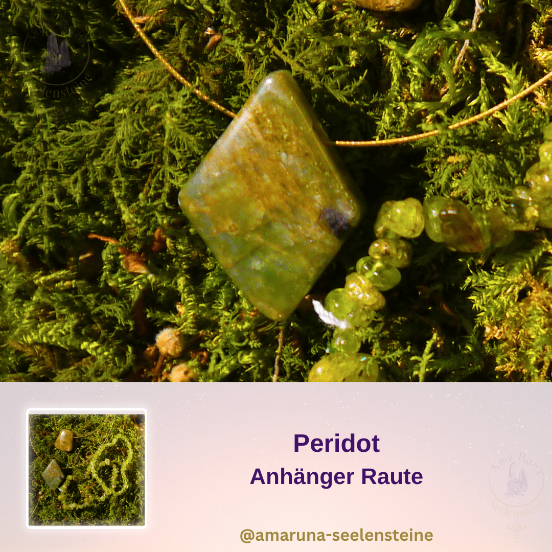 Peridot Anhänger Raute