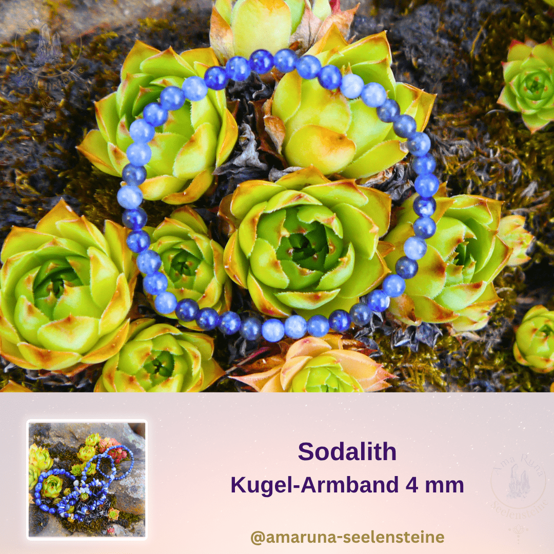 Sodalith Kugel-Armband 4 mm