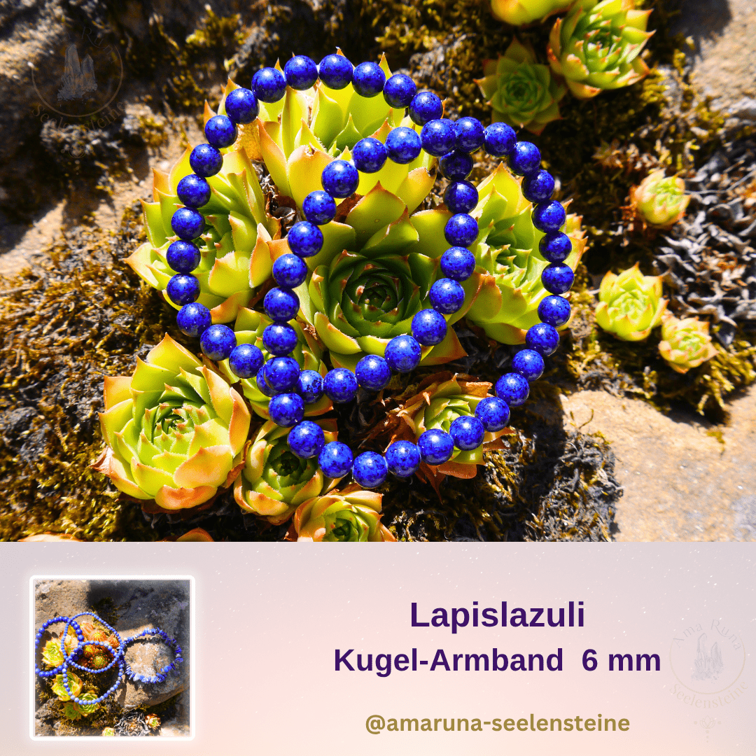 Lapislazuli Kugelarmband 6 mm